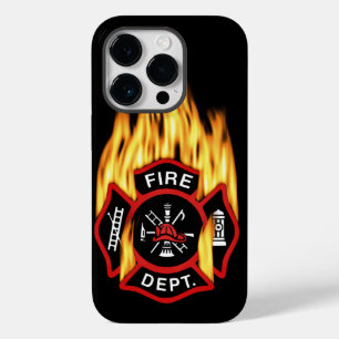 Coques Pour iPhone Insigne flamboyant de corps de sapeurs-pompiers