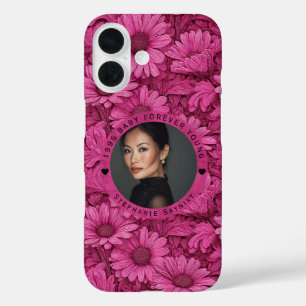 Coque Pour iPhone 16 Inspiration Marguerite 18e Anniversaire Moderne