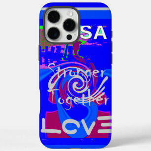 Coques iPhone 16 Pro Max Inspiration USA Nous Sommes Forts Ensemble Avec Am
