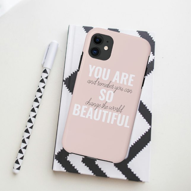 Coques Case-Mate iPhone Inspiration Vous Êtes Si Belle Citation Positive (Créateur téléchargé)