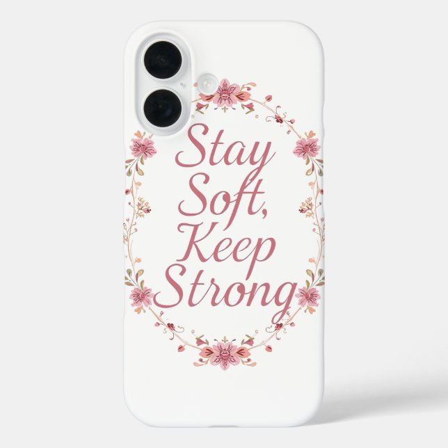 Coques Case-Mate iPhone Inspirational Feminine Strength Quote (Verso)