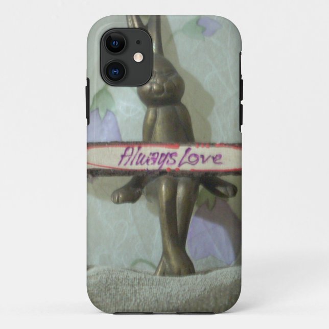 Coques Case-Mate iPhone Inspirational Rabbit : Always Love Sign Art Print (Dos)