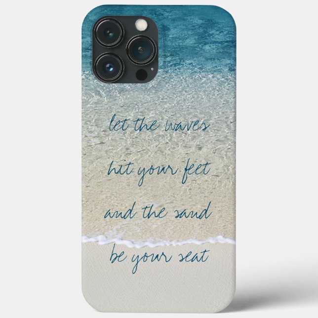Coques Case-Mate iPhone Inspirationnel Turquoise Blue Ocean Surfs Waves (Verso)