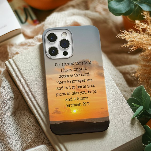 Coques Case-Mate iPhone Inspirationnelle Bible Verse Jérémie 29:11 Chrétie (Créateur téléchargé)