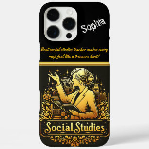 Coques iPhone 16 Pro Max Inspirer l'enseignant à présenter des études socia