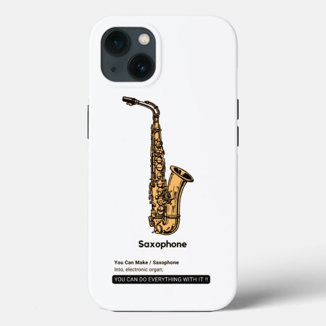Coques Case-Mate iPhone Instrument de jazz saxophone (Verso)