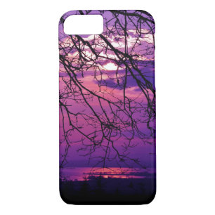 Case-Mate iPhone Case Intense et Vive - Paysage du coucher de soleil vio