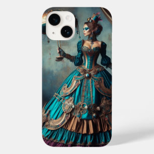 Coque Pour iPhone 14 Interprète de cirque Steampunk Vintage dame victor