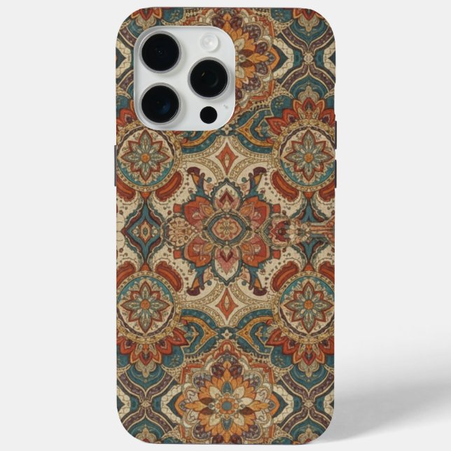 Coques Case-Mate iPhone Intricate Bohemian Mandala Pattern Phone Case (Verso)