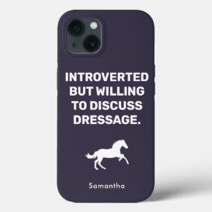 Case-Mate iPhone Case Introverted Mais Prêt À Discuter De Dressage Drôle