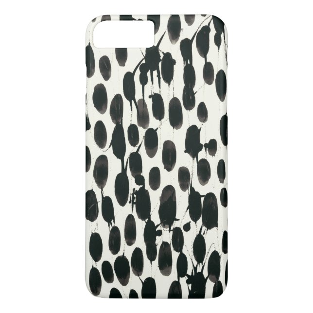 Coques Case-Mate iPhone Invariable I | Aquarelle noire (Dos)