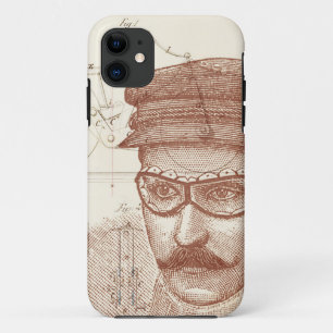 Coque iPhone 11 Inventeur de bicyclette de vapeur