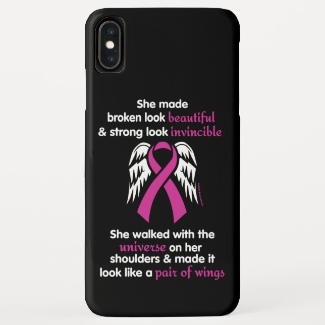 Coques Case-Mate iPhone Invincible/Son...Cancer du sein (Dos)