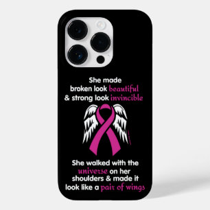 Coque Pour iPhone 14 Pro Invincible/Son...Cancer du sein