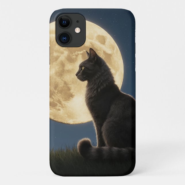 Coques Case-Mate iPhone iPhone 11 cat and moon phone case (Dos)
