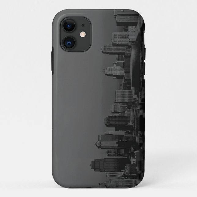 Coques Case-Mate iPhone Iphone 11 New York, noir et blanc (Dos)