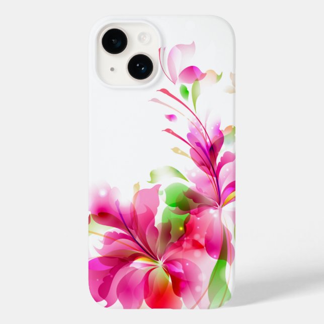 Coques Case-Mate iPhone iPhone 14 Coque-Tropical Floral (Verso)