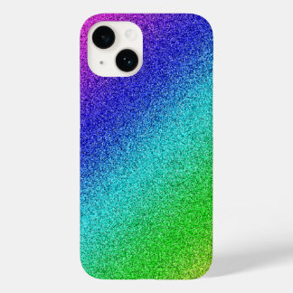 Coque Pour iPhone 14 iPhone 14 Enveloppe Arc-en-ciel brillant Glitzer B