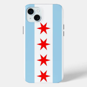 Coque iPhone 15 Mini iPhone 15 Plus Coque-Mate, drapeau de Chicago