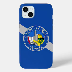 Coque iPhone 15 Mini iPhone 15 Plus Coque-Mate, drapeau de Las Vegas