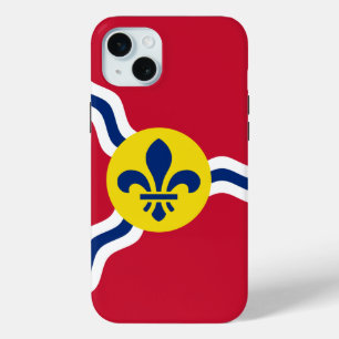 Coque iPhone 15 Mini iPhone 15 Plus Coque-Mate, drapeau de Saint-Louis