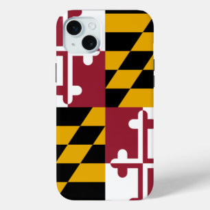 Coque iPhone 15 Mini iPhone 15 Plus Coque-Mate, drapeau du Maryland