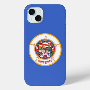 Coque iPhone 15 Mini iPhone 15 Plus Coque-Mate, drapeau du Minnesota