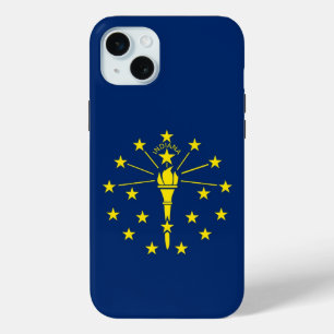 Coque iPhone 15 Mini iPhone 15 Plus Coque-Mate, drapeau Indiana
