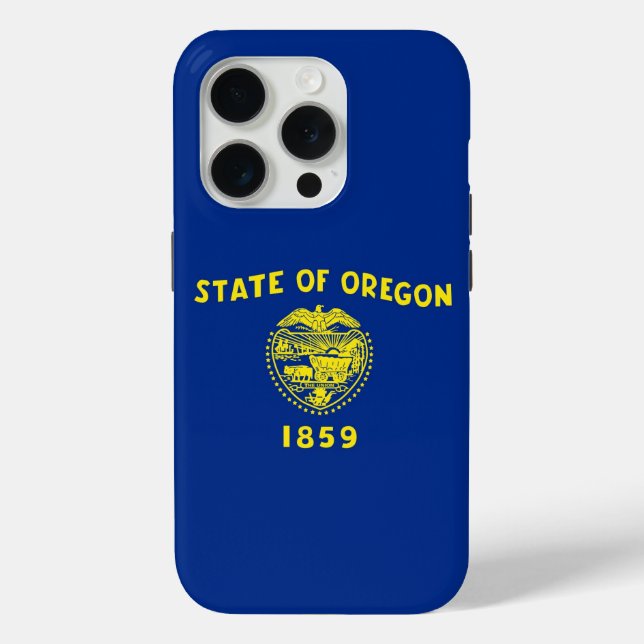 Coques Case-Mate iPhone iPhone 15 Pro Case-Mate, Oregon flag (Verso)