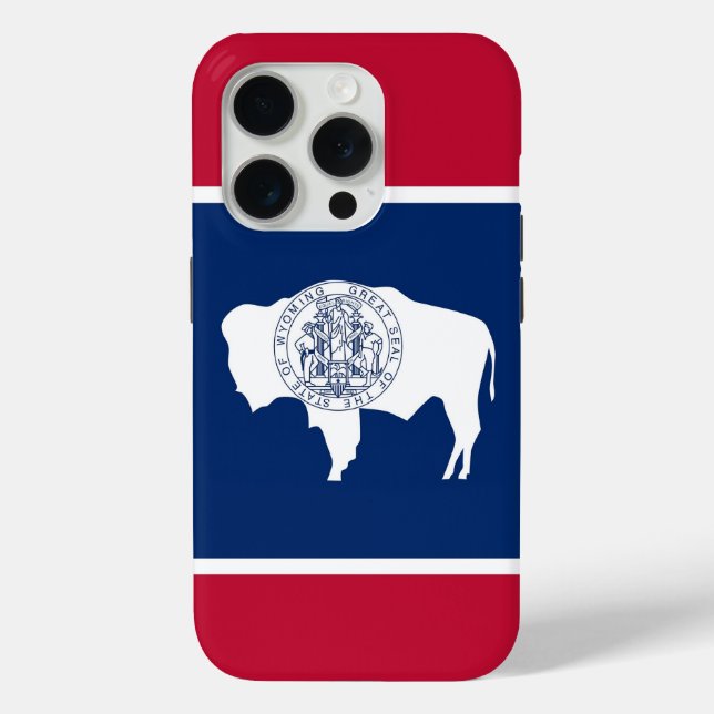 Coques Case-Mate iPhone iPhone 15 Pro Case-Mate, Wyoming flag (Verso)