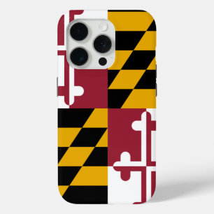 Coque iPhone 15 Pro iPhone 15 Pro Coque-Mate, drapeau du Maryland