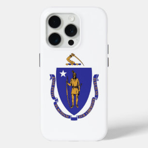 Coque iPhone 15 Pro iPhone 15 Pro Coque-Mate, drapeau du Massachusetts