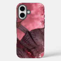 iPhone 16 Anime Armure de Chevalier Fleurir Fantas