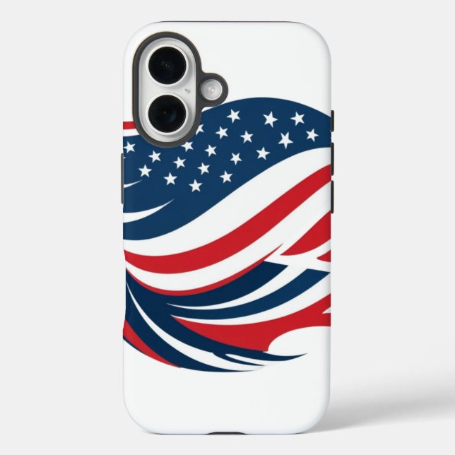 Coques Case-Mate iPhone iphone 16 cas de téléphone drapeau américain (Verso)