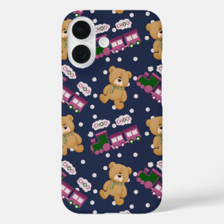 Coque Pour iPhone 16 Iphone 16 Choo choo train bear case