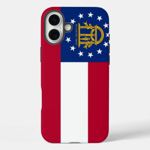 Coques iPhone 16 Plus iPhone 16 Plus Coque-Mate, drapeau de Géorgie
