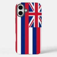 iPhone 16 Plus Coque-Mate, drapeau Hawaii