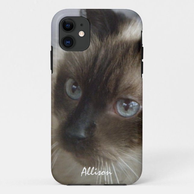 Coques Case-Mate iPhone iPhone 5 : Caisse siamoise personnalisée de Kitty (Dos)