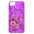 iPhone 5 Élégant Classe Joli Floral Violet