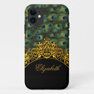 Case-Mate iPhone Case iPhone 5 Élégant Classique Paon Noir Or