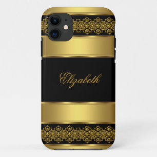 Coques Pour iPhone iPhone 5 Elegant Classy Gold Black