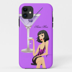 Case-Mate iPhone Case iPhone 5 Party fille Zebra Martini noir violet