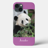 iPhone 6 Coques - Panda Pale Purple Bkgnd