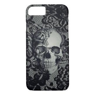Coques Pour iPhone iPhone 8/7, à peine là cas du crâne w/Lace de