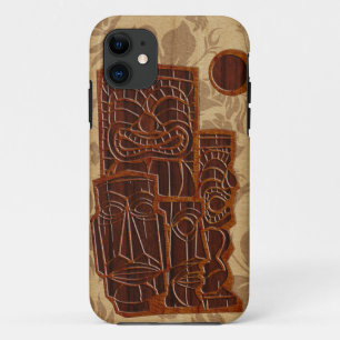 Case-Mate iPhone Case iPhone en bois de planche de surf de Koa Tiki Sun