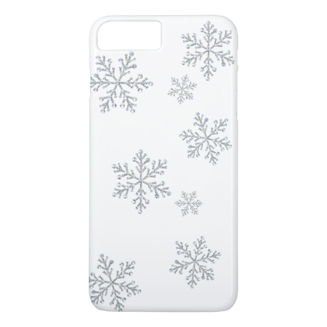 Coques Case-Mate iPhone iPhone en cristal scintillant 7 de flocons de (Dos)