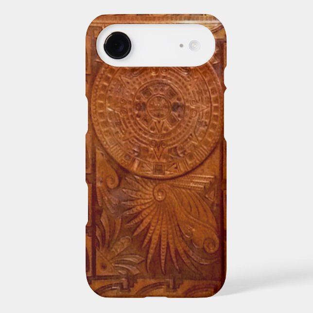 Coques Case-Mate iPhone Iphone en cuir usiné maya de style (Verso)