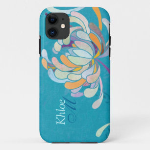 Coque Case-Mate Pour iPhone iPhone floral de monogramme de maman colorée chic