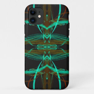 Coques Pour iPhone iPhone Fractal vert 5 Coque-Mate à peine là