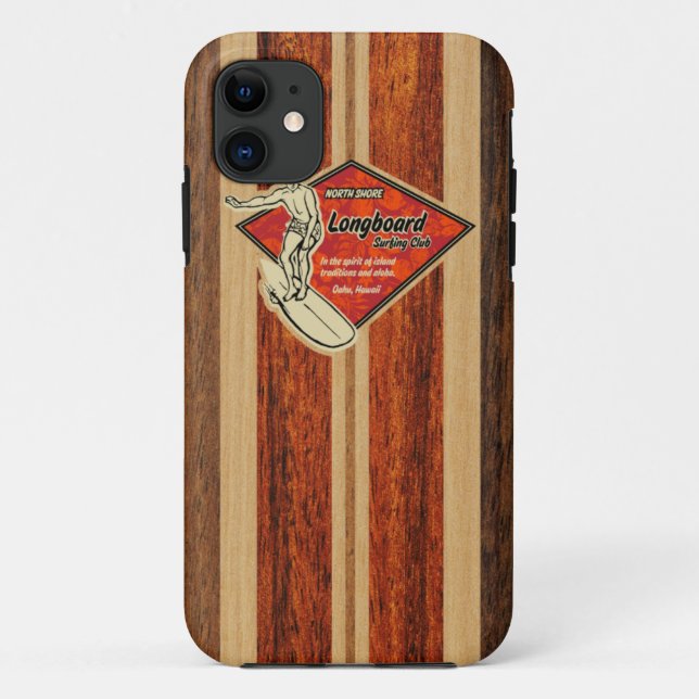 Coques Case-Mate iPhone iPhone hawaïen de planche de surf de Waimea 5 cas (Dos)